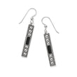 Load image into Gallery viewer, Pretty Tough Gem French Wire Earrings-Black