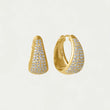 Load image into Gallery viewer, Margaux Pavé Huggie Hoops