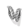 Load image into Gallery viewer, Interlok Twist Medium Leverback Hoop Earrings