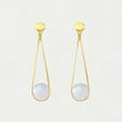 Load image into Gallery viewer, Mini Ipanema Earrings-Gold & Moonstone