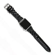Load image into Gallery viewer, Sutton Braided Leather Watch Band-Black