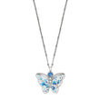Load image into Gallery viewer, Kyoto In Bloom Indigo Petite Butterfly Necklace
