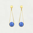 Load image into Gallery viewer, Mini Ipanema Earrings-Gold & Midnight Blue