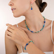 Load image into Gallery viewer, GeoCUBE® Earrings blue-green