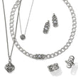 Load image into Gallery viewer, Interlok Lustre Post Drop Earrings-Clear