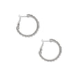 Load image into Gallery viewer, Pretty Tough Gem Hoop Earrings-Crystal