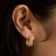 Load image into Gallery viewer, Margaux Pavé Huggie Hoops
