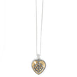 Load image into Gallery viewer, Interlok Noir Reversible Heart Necklace