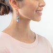 Load image into Gallery viewer, GeoCUBE® Precious Statement earrings gold-multicolour