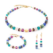 Load image into Gallery viewer, GeoCUBE® Precious Statement bracelet gold-multicolour