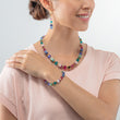 Load image into Gallery viewer, GeoCUBE® Precious Statement bracelet gold-multicolour