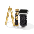 Load image into Gallery viewer, Sutton Braided Leather Watch Band-Black