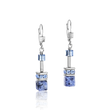 Load image into Gallery viewer, GeoCUBE® Earrings sodalite & haematite blue