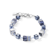 Load image into Gallery viewer, GeoCUBE® Bracelet sodalite & haematite blue