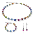 Load image into Gallery viewer, GeoCUBE® Earrings classic polaris & rhinestone multicolour