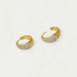 Load image into Gallery viewer, Margaux Pavé Huggie Hoops