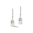 Load image into Gallery viewer, GeoCUBE® Precious Fusion Pearls earrings white