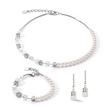 Load image into Gallery viewer, GeoCUBE® Precious Fusion Pearls earrings white