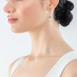Load image into Gallery viewer, GeoCUBE® Precious Fusion Pearls earrings white