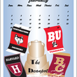 Load image into Gallery viewer, 2024 Jewel Case Calendar - 5" x 5.5" - Boston Sports