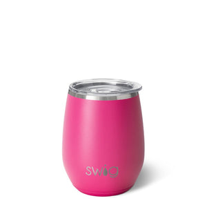 Swig - Hot Pink - Stemless Wine Cup (14 oz)