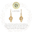 Load image into Gallery viewer, Sea La Vie Listen Drop Earrings