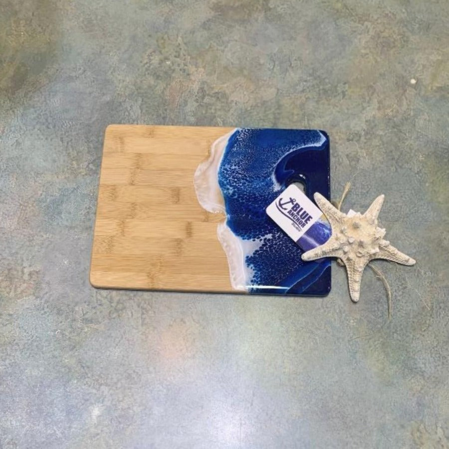 Medium Cutting Board - Hand Painted - Ocean