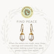 Load image into Gallery viewer, Sea La Vie "Find Peace" Drop Earrings