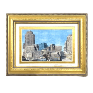 Framed Print - Rowes Wharf, Boston - 5" x 7" - Gold Frame