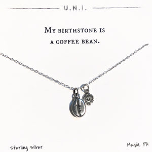 Necklace - My birthstone/coffee