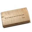 Load image into Gallery viewer, Wooden Keepsake Box - Be The Change you want to see in the World