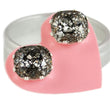 Load image into Gallery viewer, JoJo Loves You-Black Patina Mega Cushion Bling