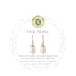 Load image into Gallery viewer, Sea La Vie "Find Peace" Drop Earrings