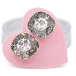 Load image into Gallery viewer, JoJo Loves You-Silver Patina Mega Cushion Bling