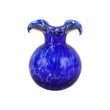 Load image into Gallery viewer, Hibiscus Glass Cobalt Tortoiseshell Bud Vase
