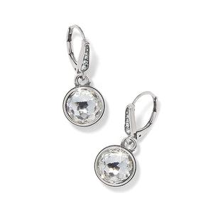 Meridian Aurora Leverback Earrings-Crystal