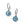 Load image into Gallery viewer, Meridian Aurora Leverback Earrings-Aqua
