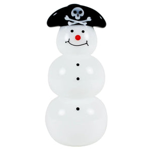 Glass Snowman - Pirate