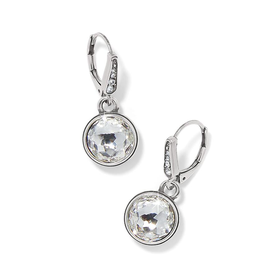 Meridian Aurora Leverback Earrings-Clear