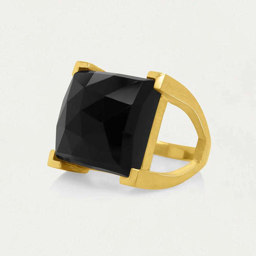 Plaza Rong-Gold & Black Onyx