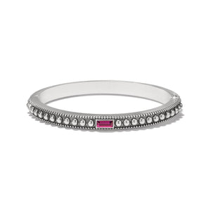 Pretty Tough Gem Hinged Bangle-Amythest