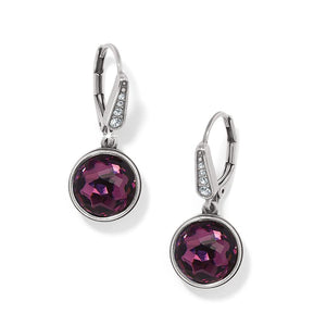 Meridian Aurora Leverback Earrings-Amethyst