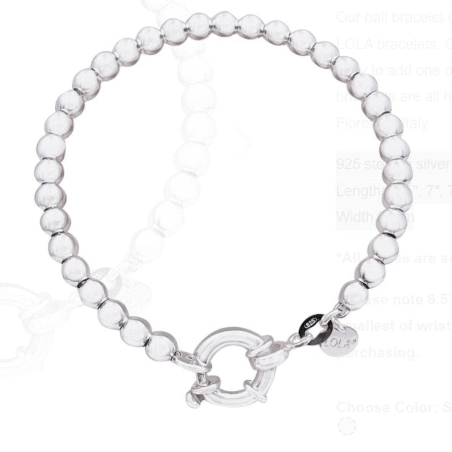 LOLA- Ball Bracelet Silver 5mm