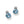 Load image into Gallery viewer, Meridian Aurora Petite Post Earrings-Aqua
