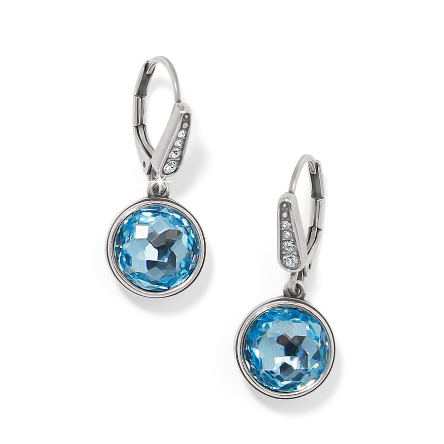 Meridian Aurora Leverback Earrings-Aqua