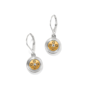 Mosaic Round Mini Leverback Earrings