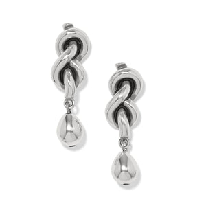 Interlok Single Knot Drop Earrings