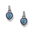 Load image into Gallery viewer, Halo Gemma Petite Heart Post Drop Earrings
