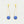 Load image into Gallery viewer, Mini Ipanema Earrings-Gold &amp; Midnight Blue
