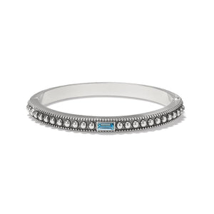 Pretty Tough Gem Hinged Bangle-Aqua